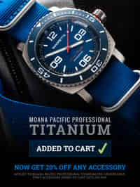 Get 20% Off Any Accessory when Pre-Ordering the Moana Pacific Professional Titanium
