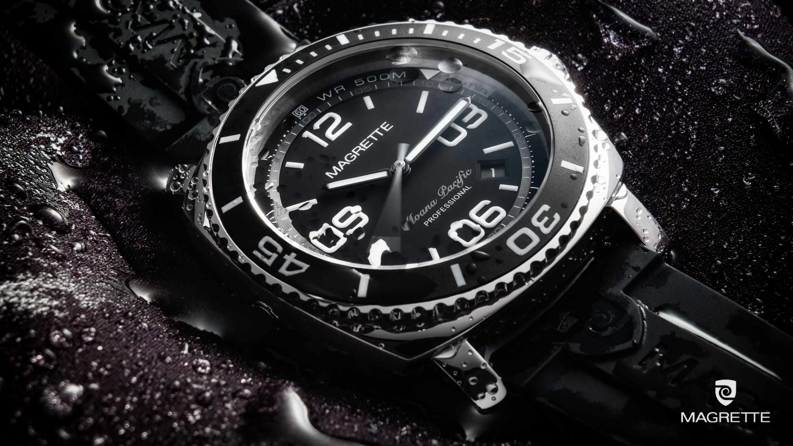 Magrette Timepeices -  moanapacific black wet 