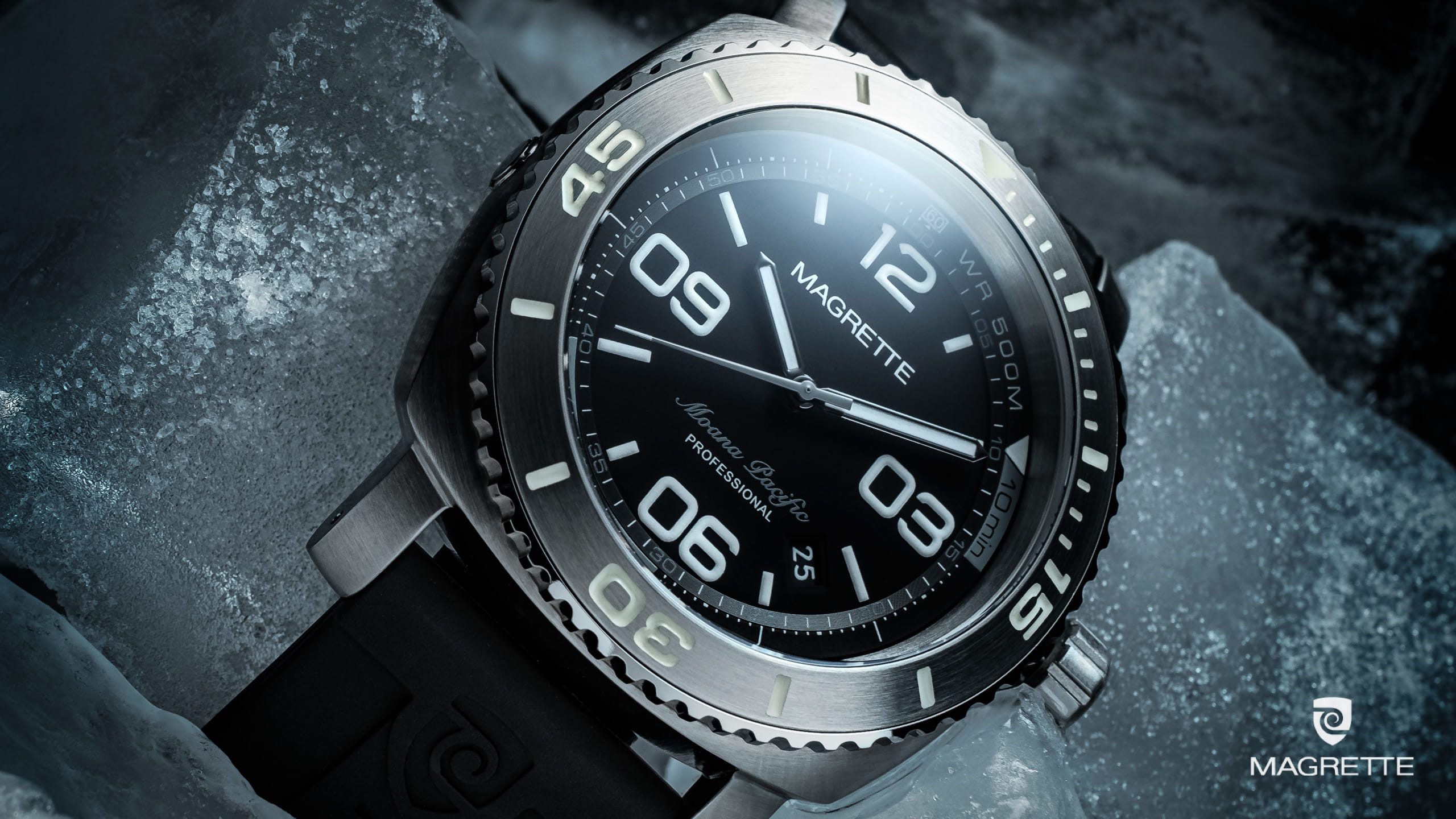 Magrette Timepeices -  moanapacificpro steel ice 