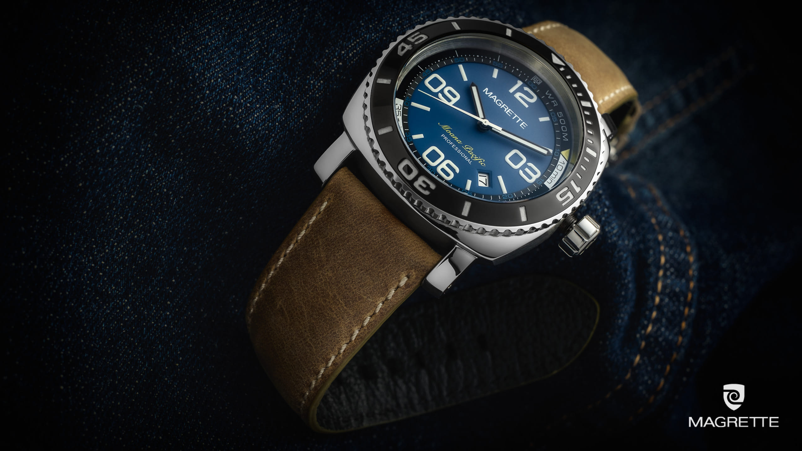 Magrette Timepeices -  mpp Blue denim 