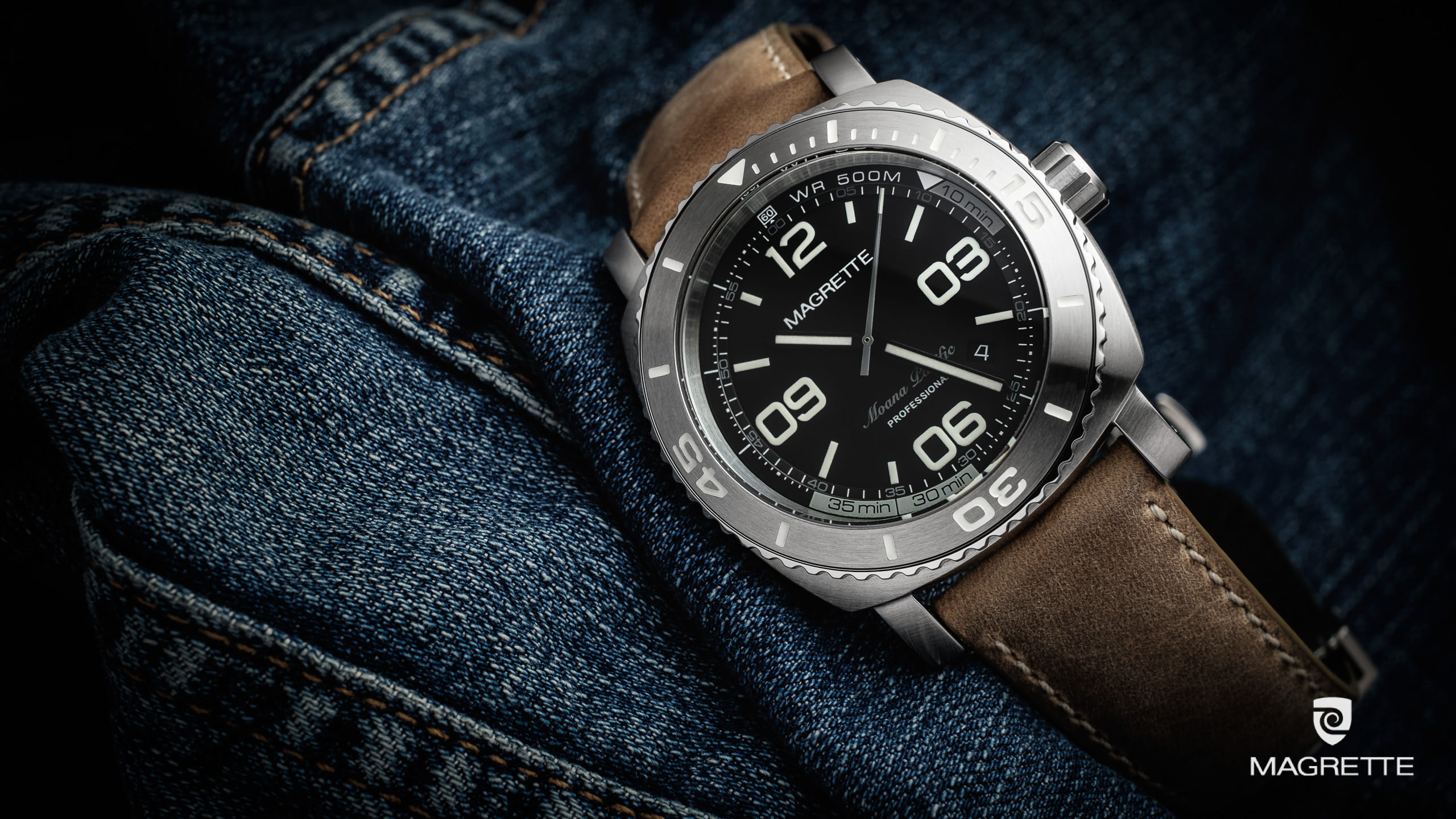 Magrette Timepeices -  mpp steel denim 