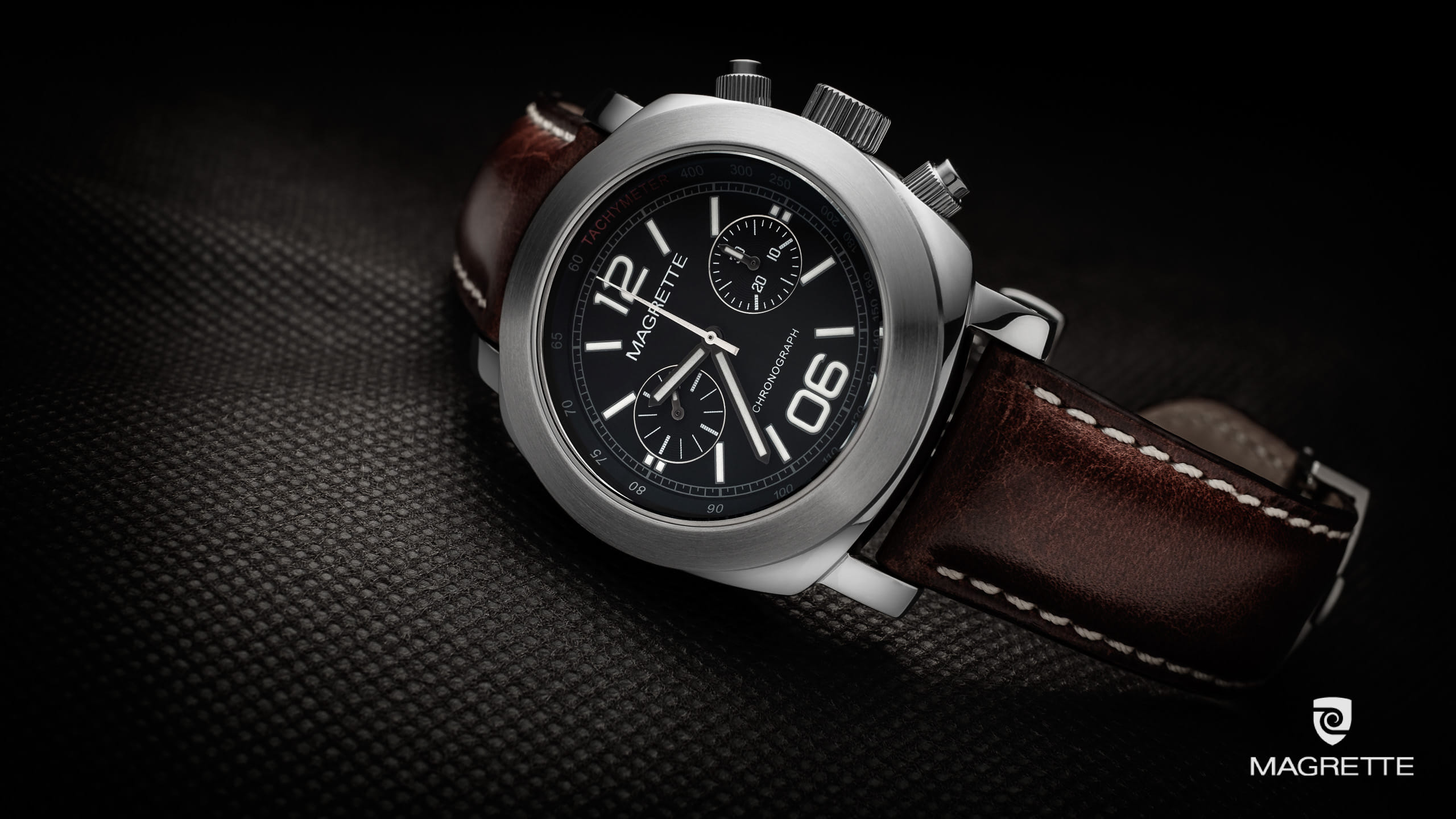 Magrette Timepeices -  regattare chrono maroon 