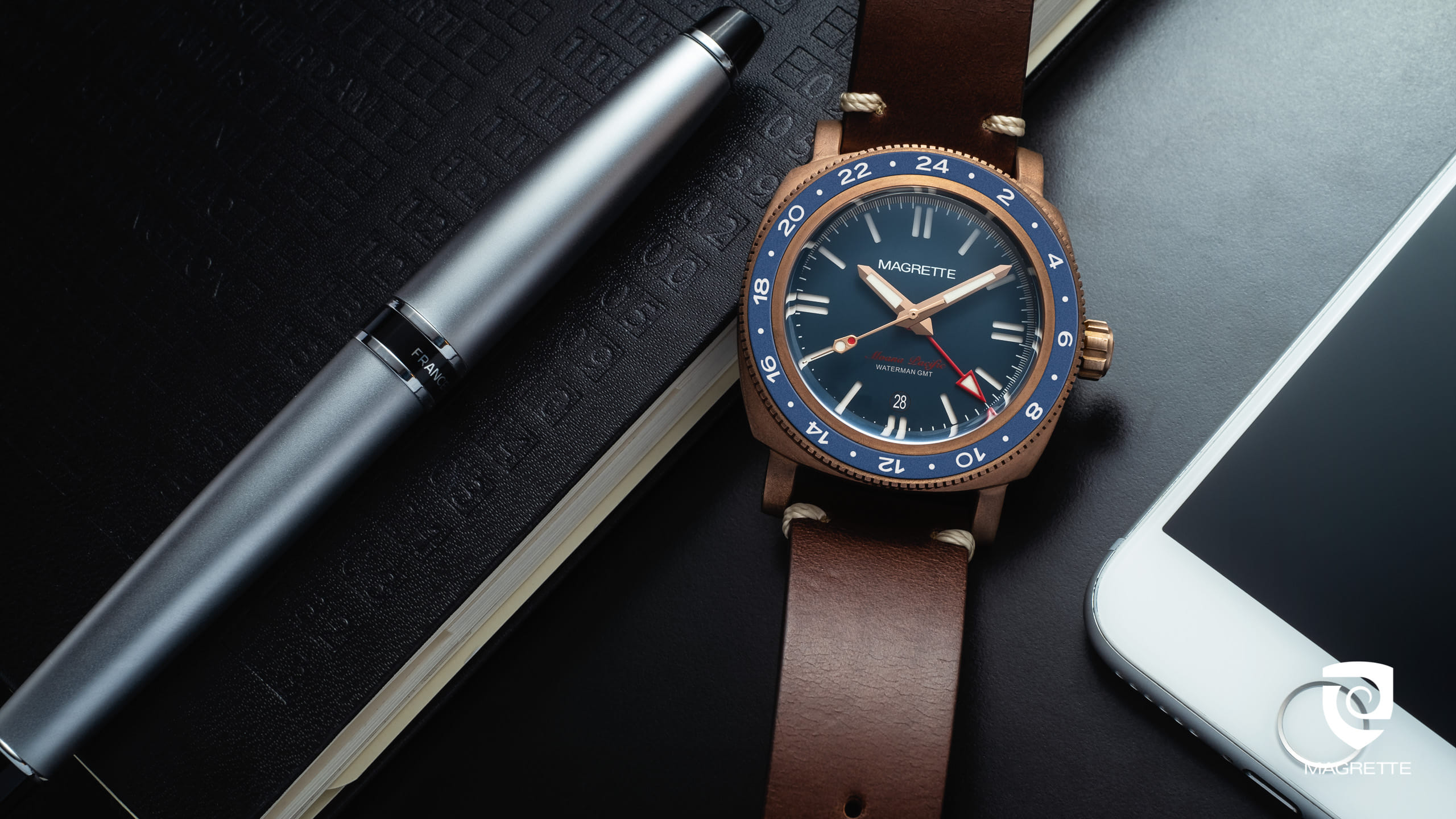 Magrette Timepeices -  waterman GMT desktop