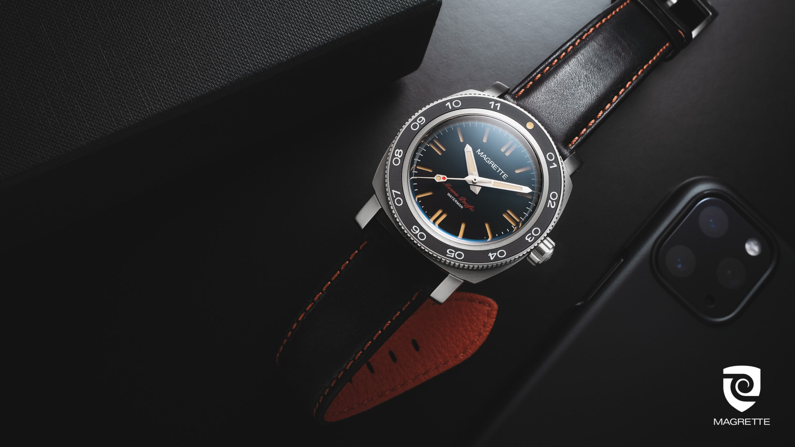 Magrette Timepeices -  waterman vintage redstitch 